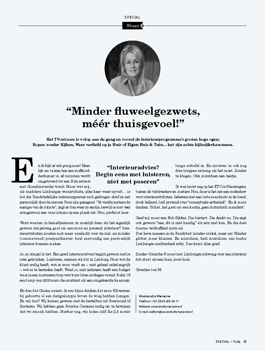 Voila mei 2025 - Column Marianne